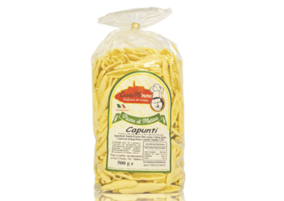 CAPUNTI  Pasta fresca secca prodotta a Matera  confezione da 1/2 Kg