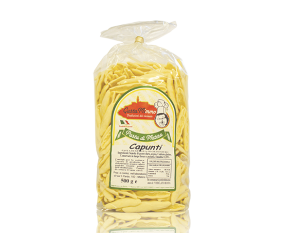 CAPUNTI  Pasta fresca secca prodotta a Matera  confezione da 1/2 Kg