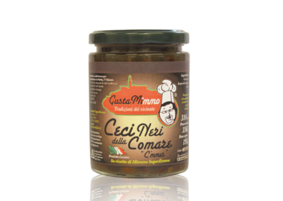 CECI NERI DELLA COMARE  Ceci neri, sale, prodotto locale  barattolo da 314 ml