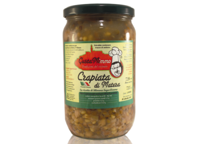 CRAPIATA FORMATO GRANDE  Zuppa mista di legumi, prodotto locale  barattolo da 720 ml