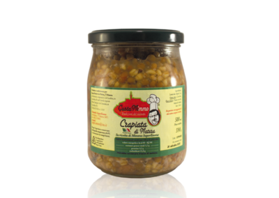CRAPIATA FORMATO MEDIO  Zuppa mista di legumi, prodotto locale  barattolo da 580 ml