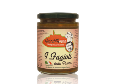 FAGIOLI DELLA PRIORA  Fagioli, pomodori, cipolle, sedano, sale, prodotto locale  barattolo da 314 ml • €2,80