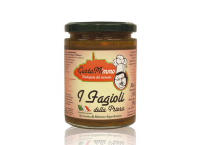 FAGIOLI DELLA PRIORA  Fagioli, pomodori, cipolle, sedano, sale, prodotto locale  barattolo da 314 ml