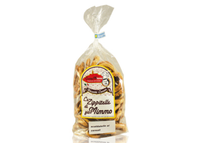 LE ZIPPITELLE DI ZIO MIMMO AI CEREALI  Taralli prodotto locale  confezione da 300 gr